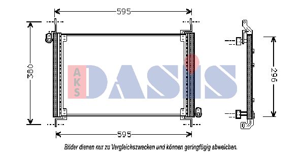 AKS DASIS Конденсатор, кондиционер 082380N